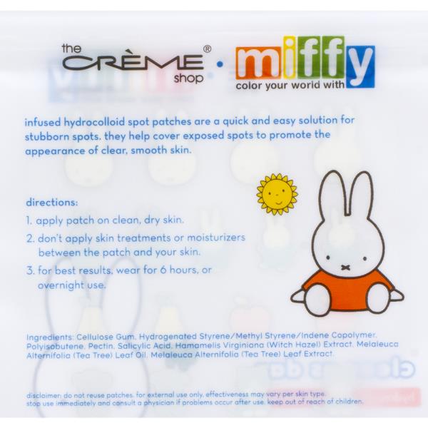 THE CREME SHOP X MIFFY CLEAR AS DAY HYDROCOLLOID BLEMISH PATCHES (6 UNITS)