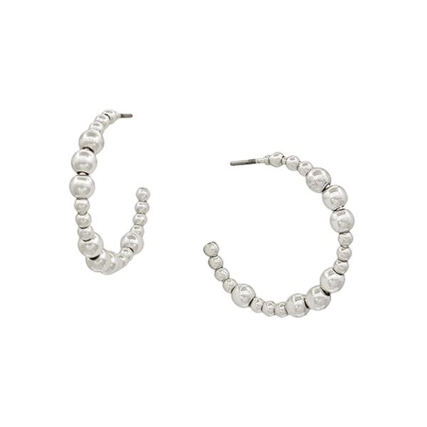 CCB MIXED MT HOOP EARRING