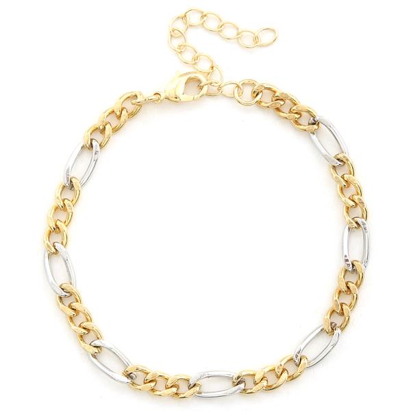 SODAJO TWO TONE GOLD DIPPED BRACELET