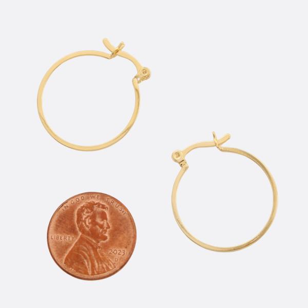 SODAJO HOOP GOLD FILLED EARRING