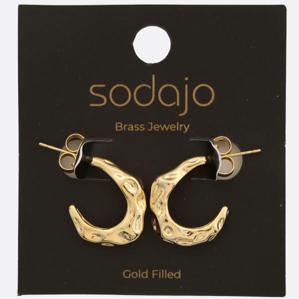 SODAJO METAL GOLD FILLED EARRING