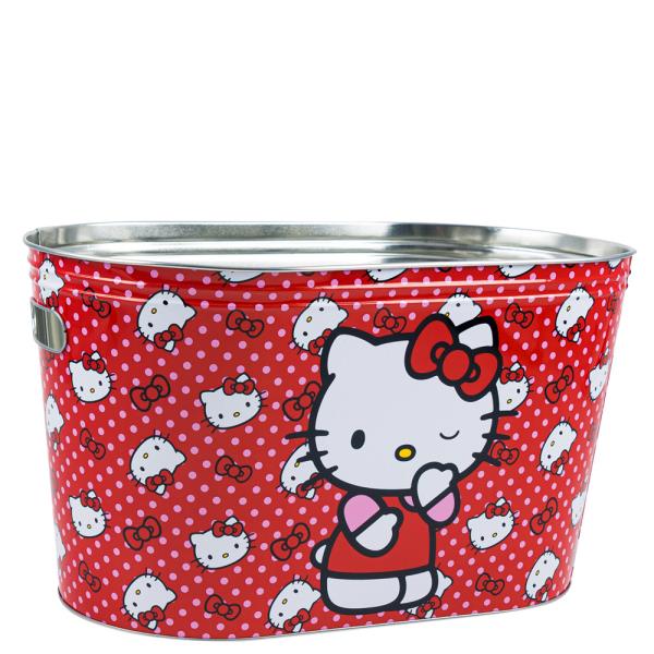 HELLO KITTY GALVANIZED BEVERAGE TUB WITH HANDLES