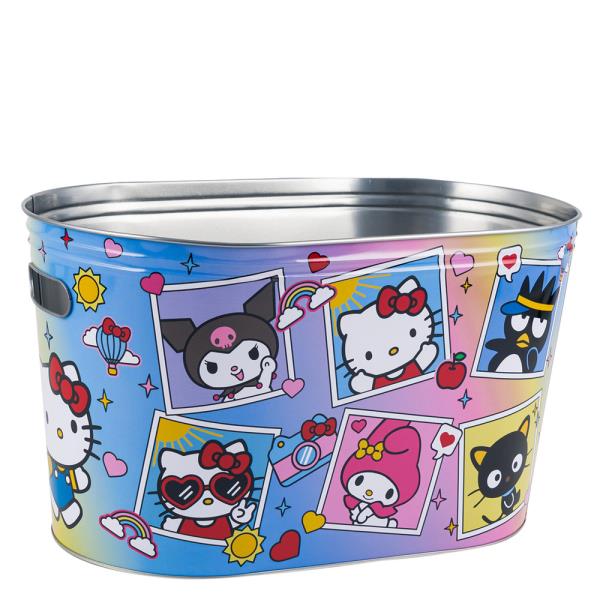 HELLO KITTY AND FRIENDS GALVANIZED BEVERAGE TUB WITH HANDLES