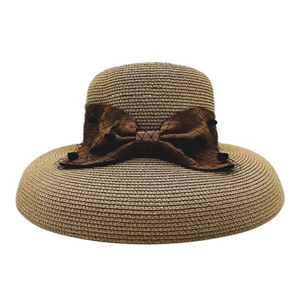 STRAW RIBBON BAND SUN HAT