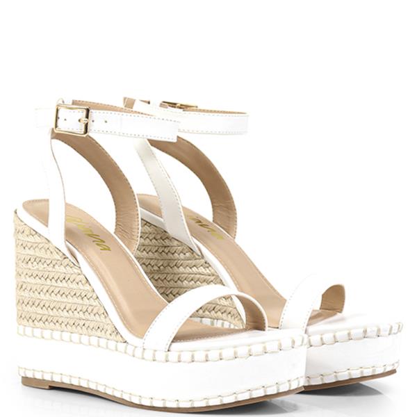 RAFFIA WEDGE W ANKLE STRAP 12 PAIRS