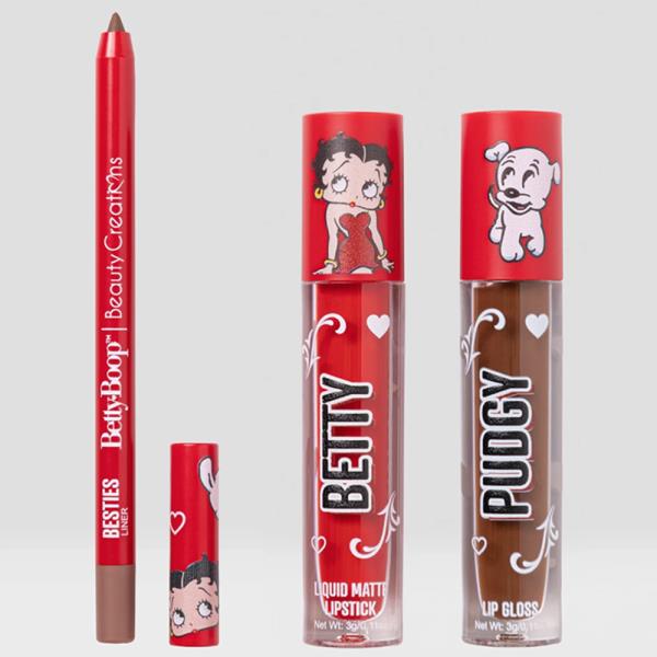 BEAUTY CREATIONS BETTY BOOP BESITOS LIP TRIO