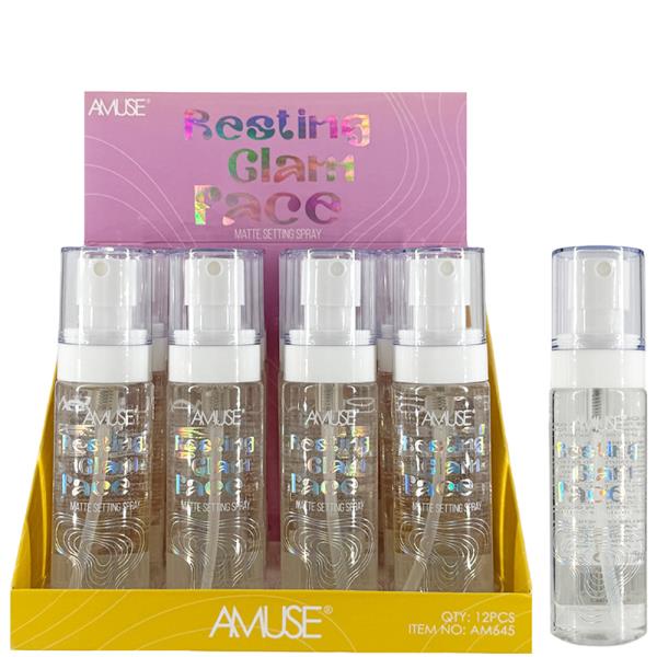 AMUSE RESTING GLAM FACE SETTING SPRAY (12 UNITS)