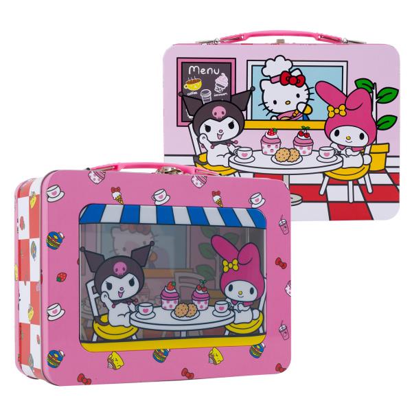 SANRIO HELLO KITTY KUROMI AND MY MELODY TIN LUNCH BOX