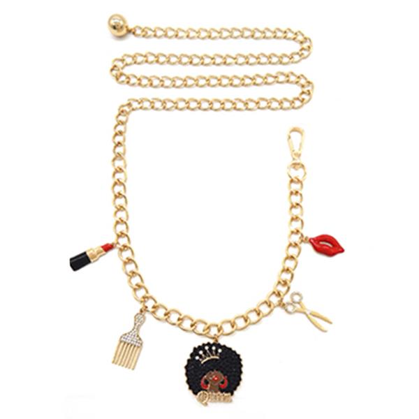 AFRO LUXURY CHARM CHAIN BELT