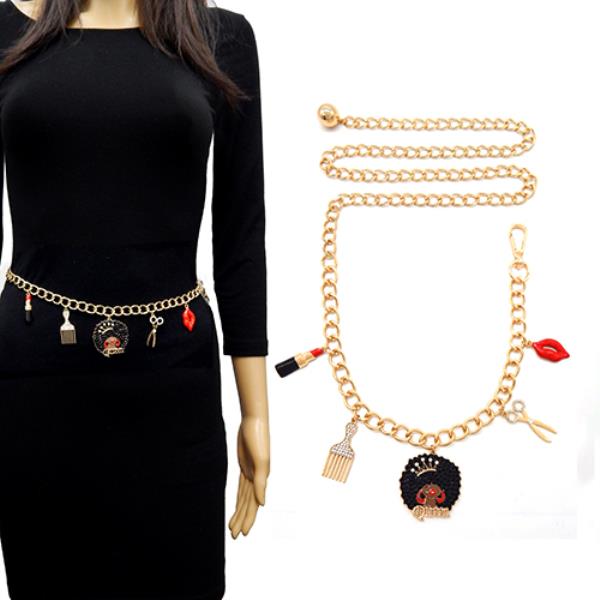 AFRO LUXURY CHARM CHAIN BELT