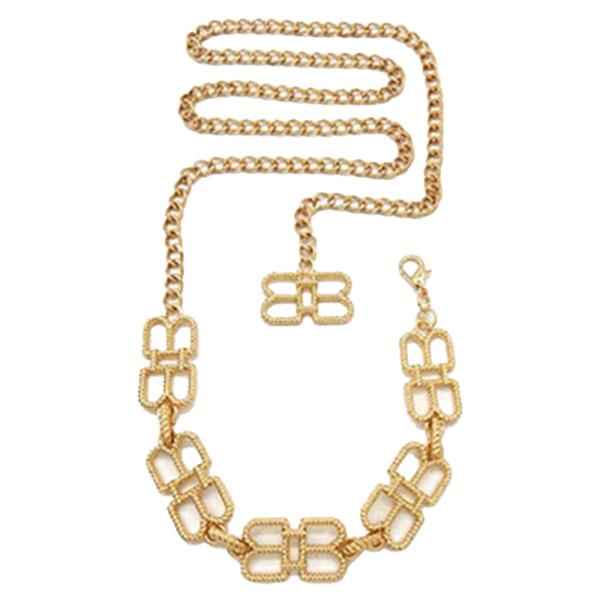 B SHAPED BUCKLE CHAIN BELT