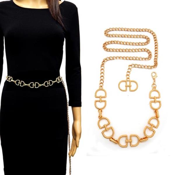 HORSE SHOE INSPIRED LUXURY CHAIN BELT