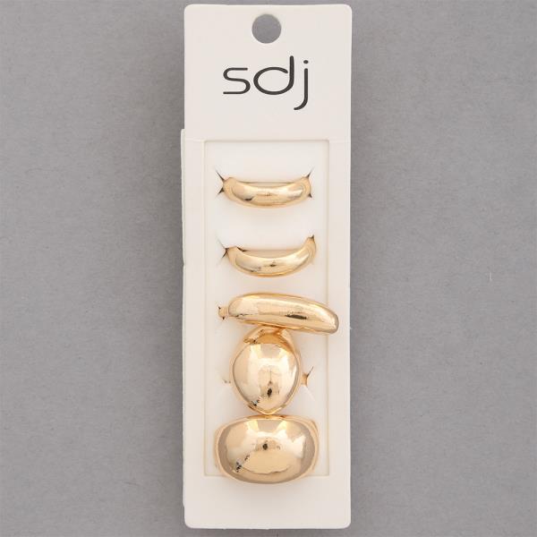 SDJ METAL ASSORTED RING SET