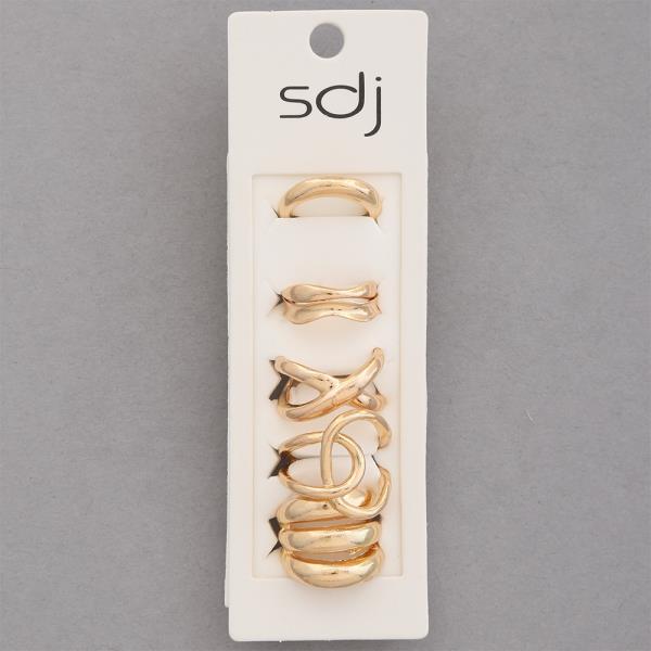 SDJ METAL ASSORTED RING SET