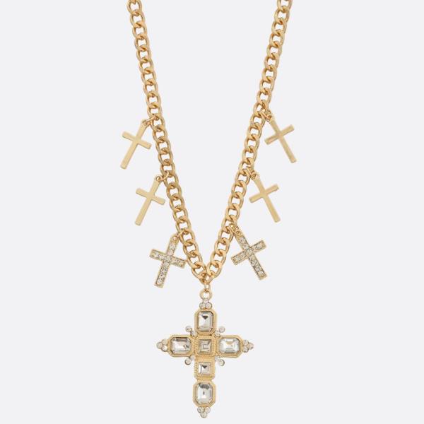 SDJ CROSS STATION METAL NECKLACE