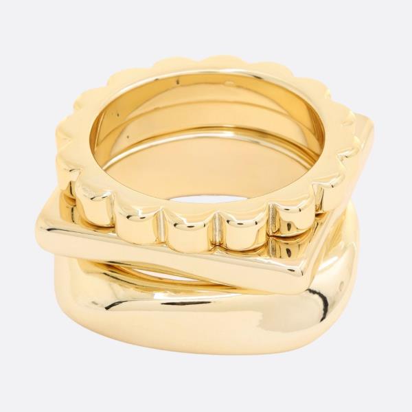 SDJ SCALLOP EDGE METAL BANGLE SET