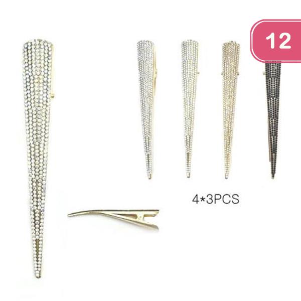 RHINESTONE HAIR PIN (12 UNITS)