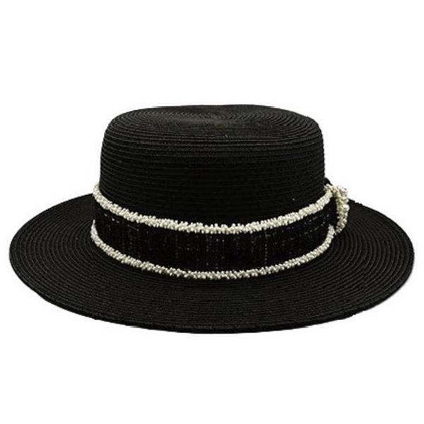 FLAT HEAD TWEED BAND SUN HAT