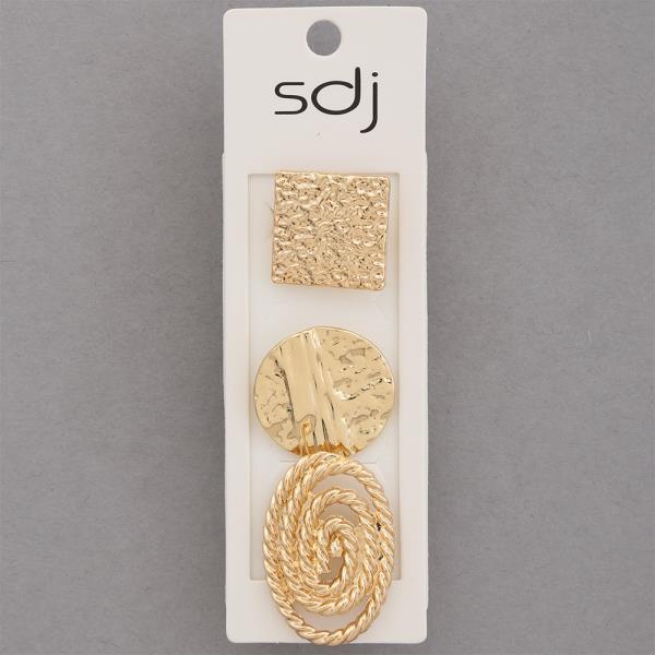 SDJ ROUND SQUARE ASSORTED RING SET