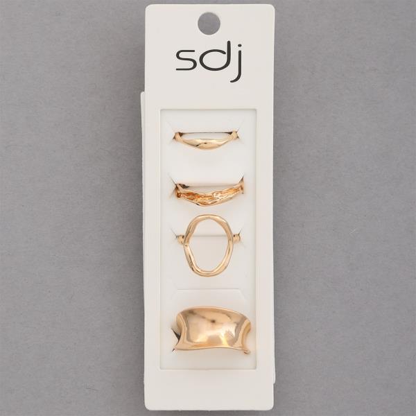 SDJ ASSORTED METAL RING SET