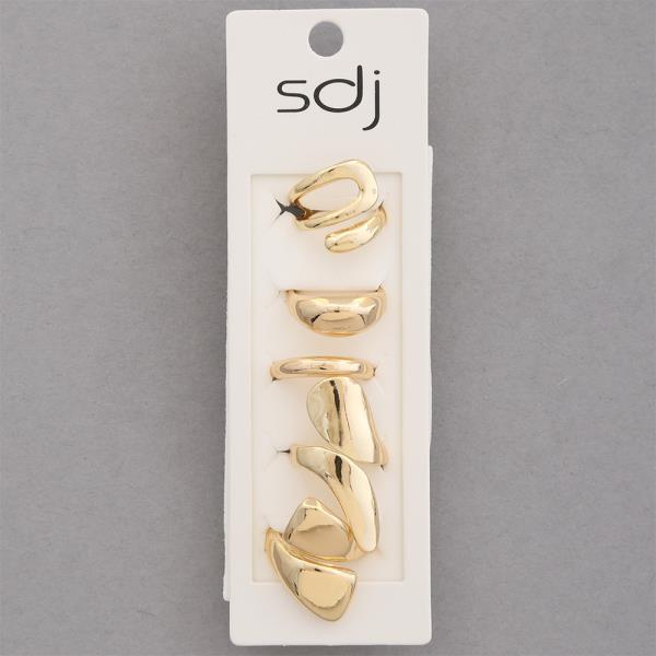 SDJ METAL ASSORTED RING SET