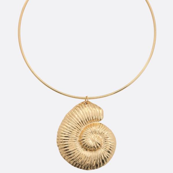 SDJ SEASHELL PENDANT CHOKER NECKLACE