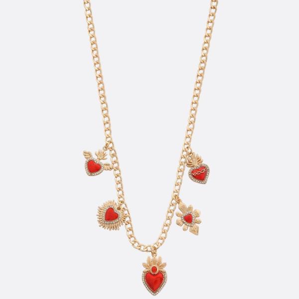 SDJ HEART STATION NECKLACE