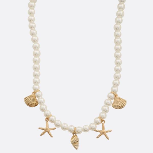 SDJ SEALIFE PEARL BEAD NECKLACE