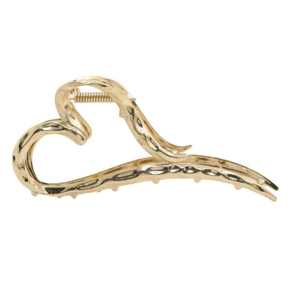 SDJ HEART SHAPE METAL CLAW HAIR CLIP