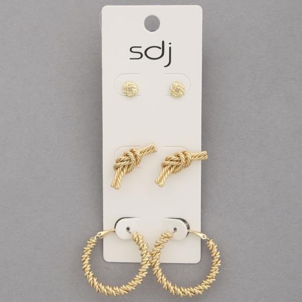 SDJ METAL ASSORTED EARRING SET