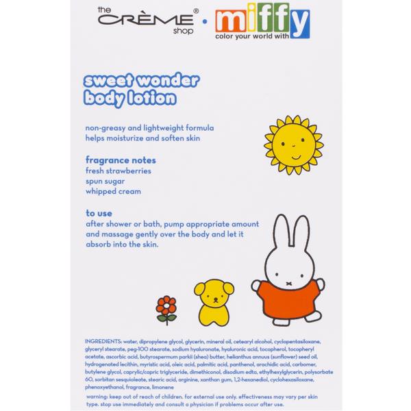 THE CREME SHOP X MIFFY SWEET WONDER MOISTURIZING BODY LOTION