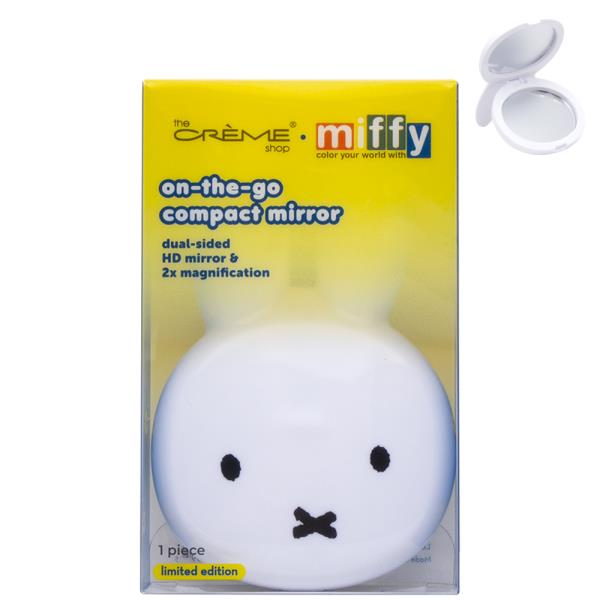 THE CREME SHOP X MIFFY ON THE GO COMPACT DUAL SIDED MIRROR