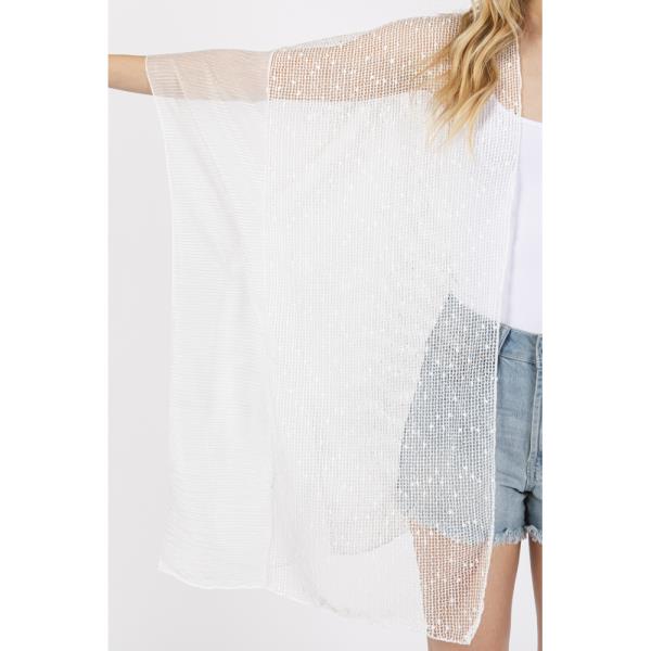 (ONLINE ONLY) EMBELLISHED SEQUIN MESH COVER UP