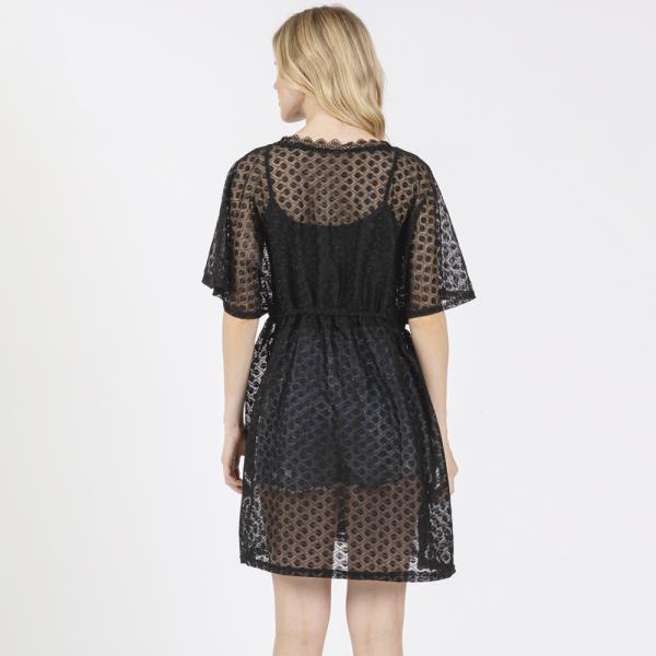 (ONLINE ONLY) V-NECK DETAILED CROCHET LACE COVER UP