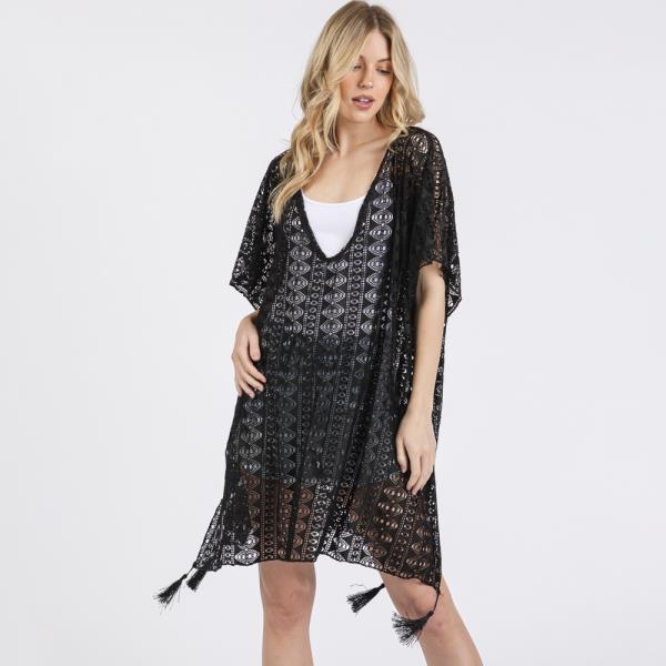 (ONLINE ONLY) CROCHET LACE TASSEL COVER UP