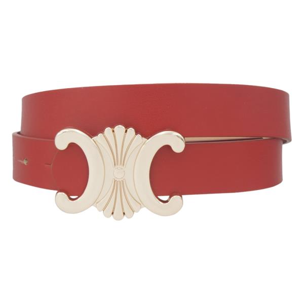 RETRO MIRRORED C GATSBY BUCKLE BELT