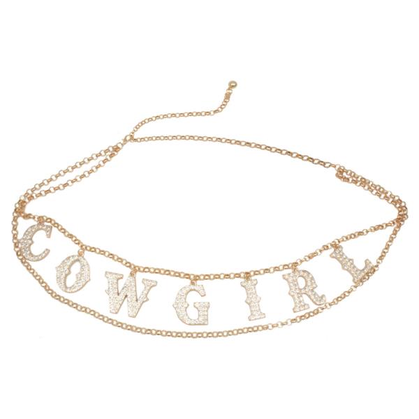 RS COWGIRL CHARM CHAIN BELT