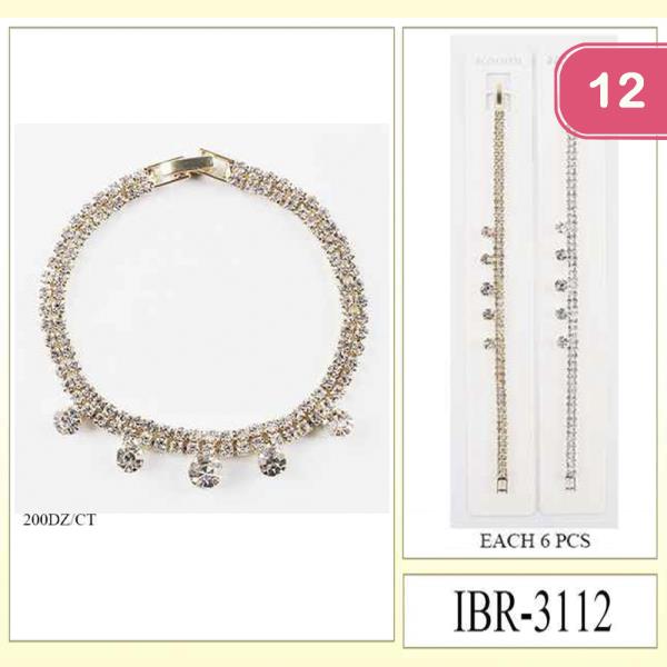 RHINESTONE BRACELET (12 UNITS)