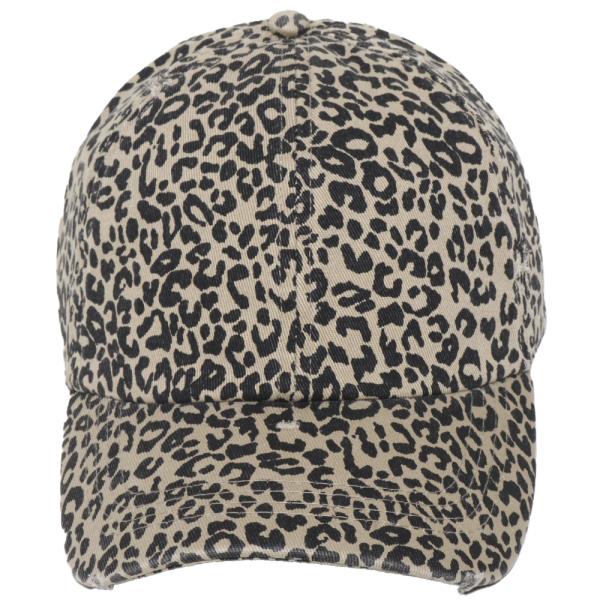 LEOPARD PRINT BASEBALL CAP