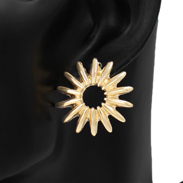 SUNBURST METAL EARRING