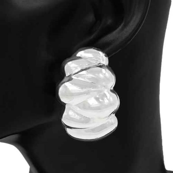 ORGANIC SHAPE METAL EARRING