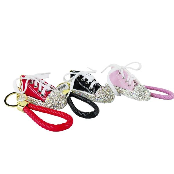 RHINESTONE SNEAKER SHOES KEYCHAIN