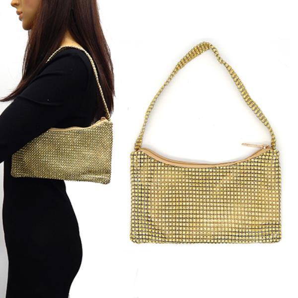 RHINESTONE MINI SHOUDER BAG