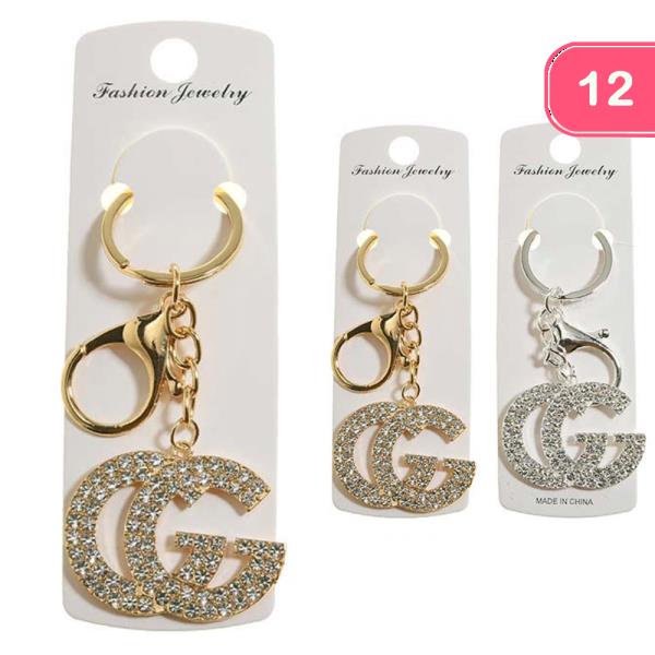 RHINESTONE KEYCHAIN (12 UNITS)