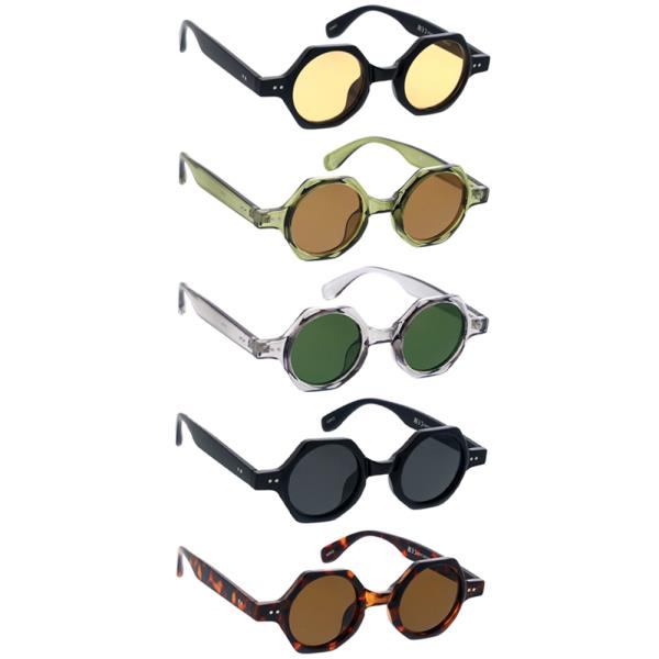 SMALL ROUND HIPSTER SUNGLASSES 1DZ