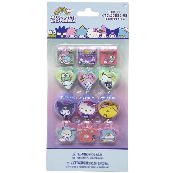 HELLO KITTY 12PC HAIR CLAW CLIPS