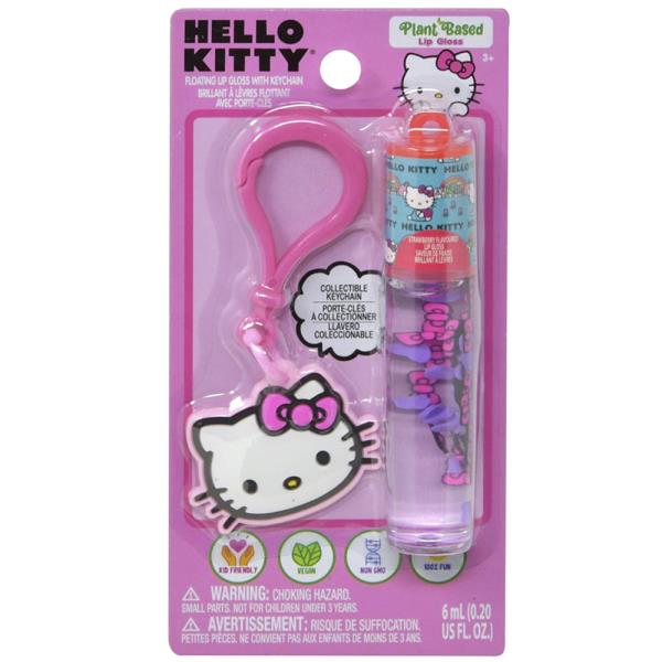 HELLO KITTY LIP GLOSS WITH KEYCHAIN