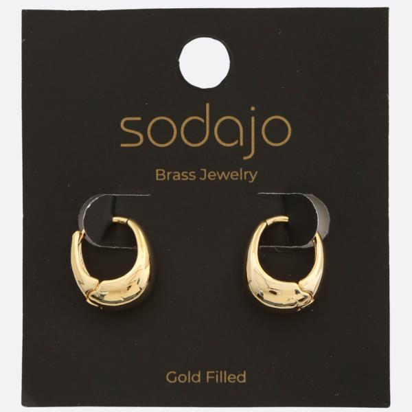 SODAJO HUGGIE GOLD FILLED EARRING