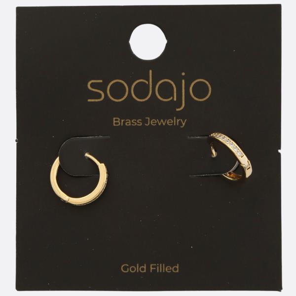 SODAJO HOOP GOLD FILLED EARRING