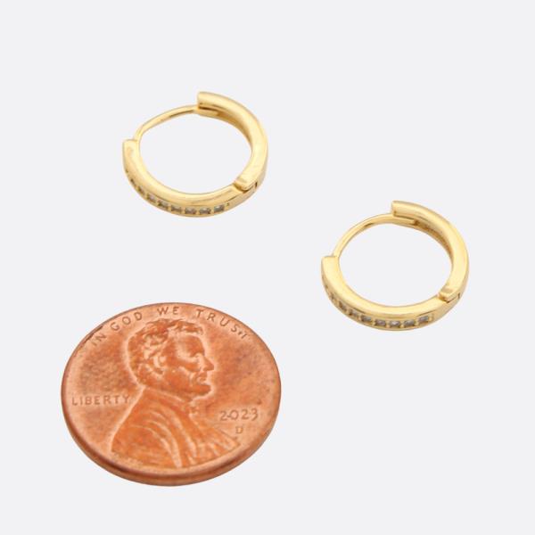 SODAJO HOOP GOLD FILLED EARRING